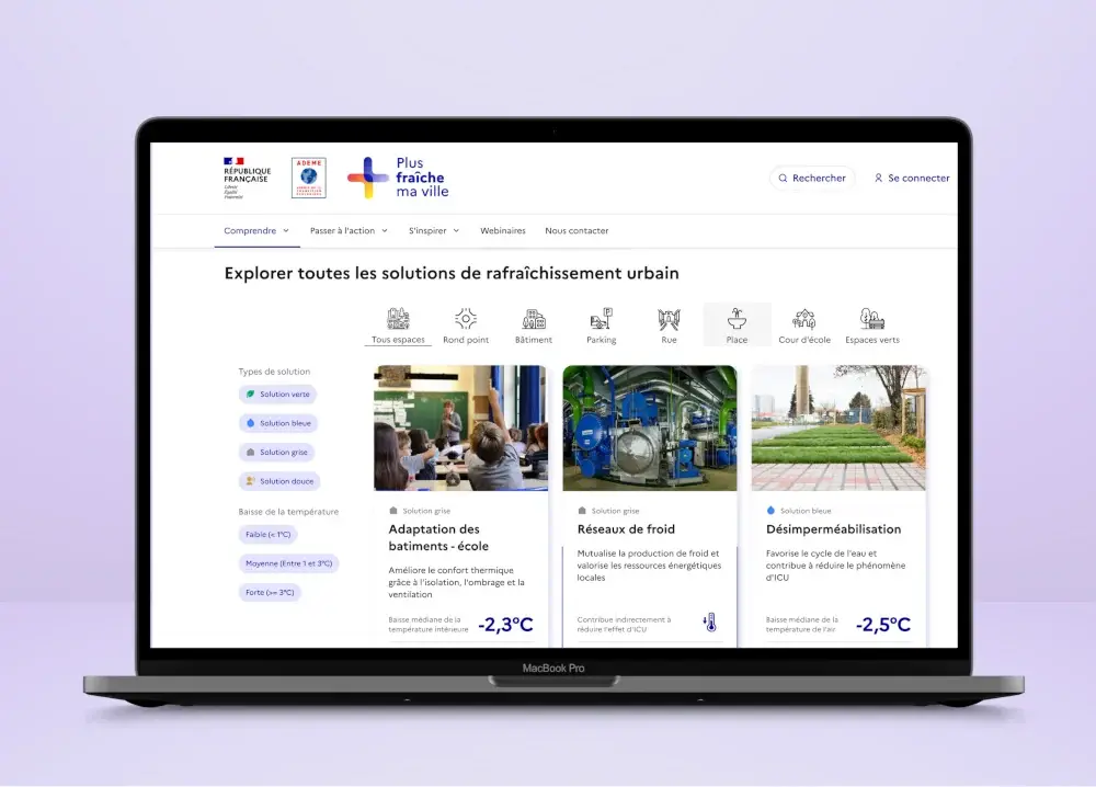 Image du site Plus Fraîche Ma Ville